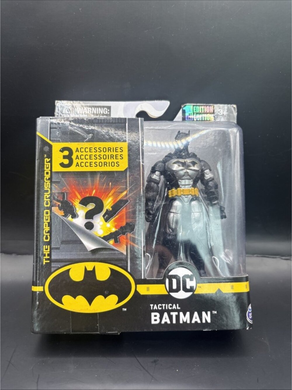 DC Comics Batman 4" Batman Figure W/3 Mystery Accessories NEW/Sealed